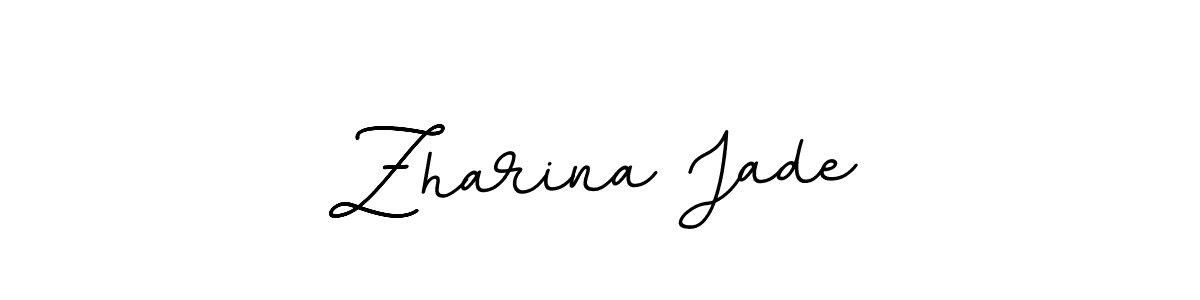 Make a beautiful signature design for name Zharina Jade. With this signature (BallpointsItalic-DORy9) style, you can create a handwritten signature for free. Zharina Jade signature style 11 images and pictures png