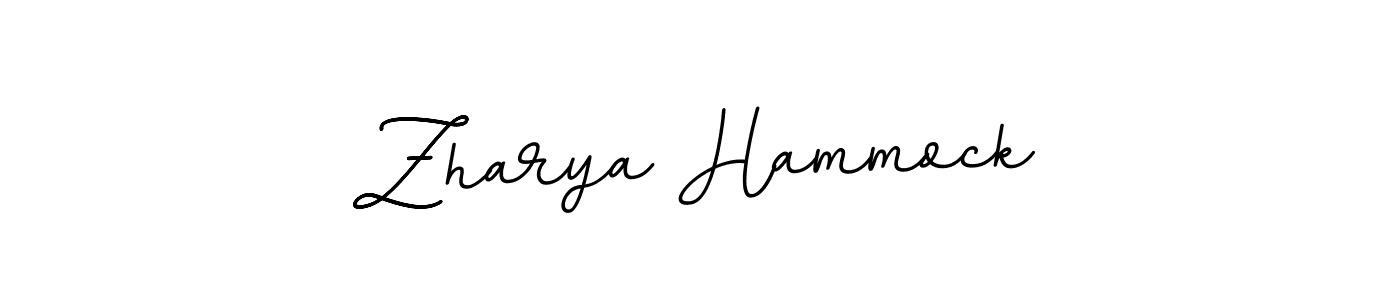 Design your own signature with our free online signature maker. With this signature software, you can create a handwritten (BallpointsItalic-DORy9) signature for name Zharya Hammock. Zharya Hammock signature style 11 images and pictures png