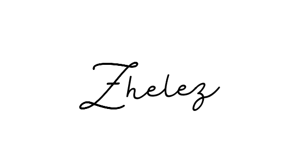 Design your own signature with our free online signature maker. With this signature software, you can create a handwritten (BallpointsItalic-DORy9) signature for name Zhelez. Zhelez signature style 11 images and pictures png