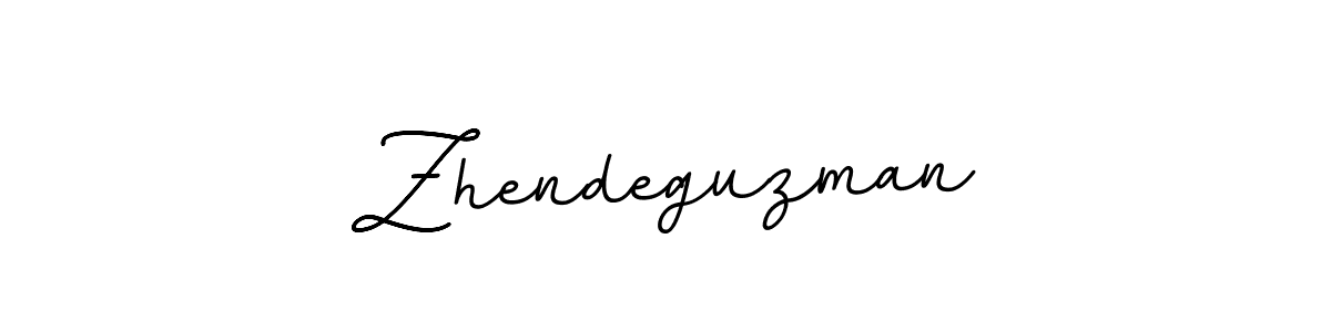 Design your own signature with our free online signature maker. With this signature software, you can create a handwritten (BallpointsItalic-DORy9) signature for name Zhendeguzman. Zhendeguzman signature style 11 images and pictures png