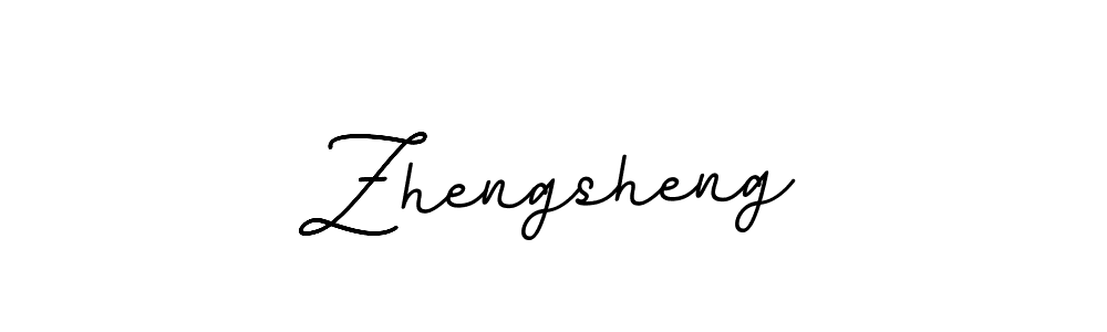 How to make Zhengsheng name signature. Use BallpointsItalic-DORy9 style for creating short signs online. This is the latest handwritten sign. Zhengsheng signature style 11 images and pictures png