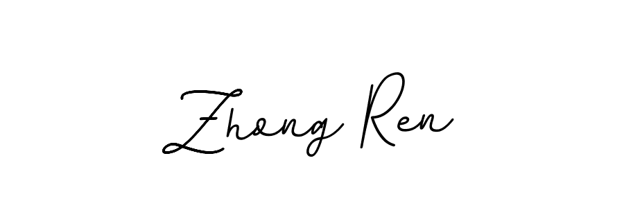 Also You can easily find your signature by using the search form. We will create Zhong Ren name handwritten signature images for you free of cost using BallpointsItalic-DORy9 sign style. Zhong Ren signature style 11 images and pictures png