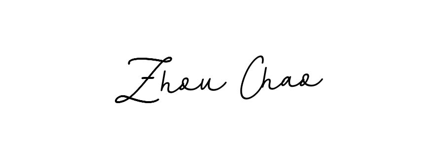 Design your own signature with our free online signature maker. With this signature software, you can create a handwritten (BallpointsItalic-DORy9) signature for name Zhou Chao. Zhou Chao signature style 11 images and pictures png