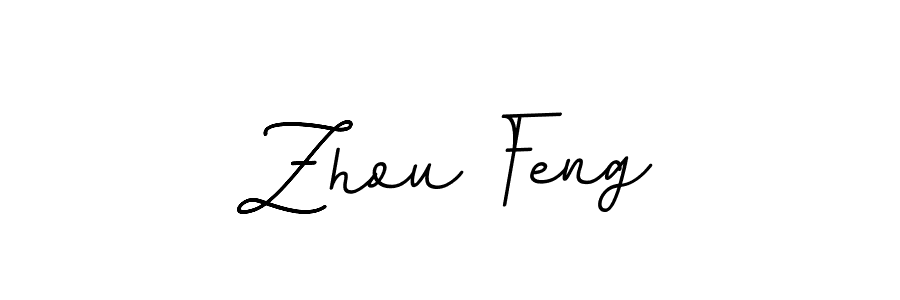 How to make Zhou Feng signature? BallpointsItalic-DORy9 is a professional autograph style. Create handwritten signature for Zhou Feng name. Zhou Feng signature style 11 images and pictures png