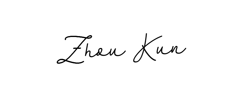 Check out images of Autograph of Zhou Kun name. Actor Zhou Kun Signature Style. BallpointsItalic-DORy9 is a professional sign style online. Zhou Kun signature style 11 images and pictures png