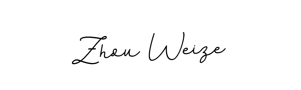Zhou Weize stylish signature style. Best Handwritten Sign (BallpointsItalic-DORy9) for my name. Handwritten Signature Collection Ideas for my name Zhou Weize. Zhou Weize signature style 11 images and pictures png