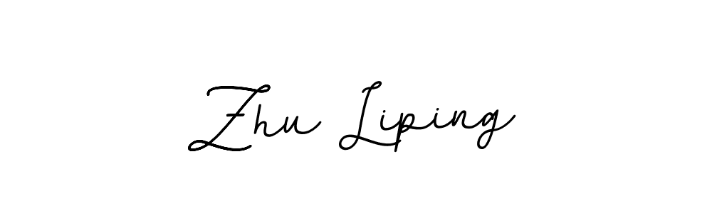 Create a beautiful signature design for name Zhu Liping. With this signature (BallpointsItalic-DORy9) fonts, you can make a handwritten signature for free. Zhu Liping signature style 11 images and pictures png