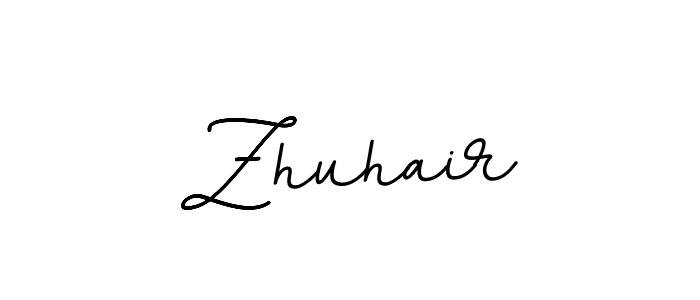 It looks lik you need a new signature style for name Zhuhair. Design unique handwritten (BallpointsItalic-DORy9) signature with our free signature maker in just a few clicks. Zhuhair signature style 11 images and pictures png
