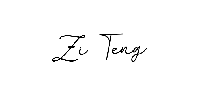 The best way (BallpointsItalic-DORy9) to make a short signature is to pick only two or three words in your name. The name Zi Teng include a total of six letters. For converting this name. Zi Teng signature style 11 images and pictures png