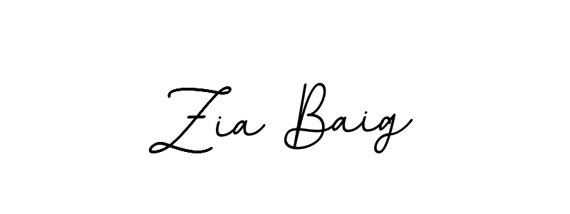 How to make Zia Baig name signature. Use BallpointsItalic-DORy9 style for creating short signs online. This is the latest handwritten sign. Zia Baig signature style 11 images and pictures png