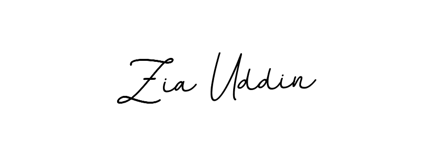 How to make Zia Uddin name signature. Use BallpointsItalic-DORy9 style for creating short signs online. This is the latest handwritten sign. Zia Uddin signature style 11 images and pictures png