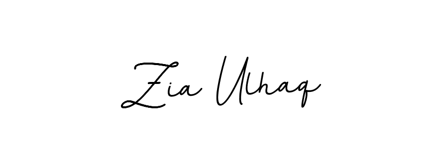 How to make Zia Ulhaq name signature. Use BallpointsItalic-DORy9 style for creating short signs online. This is the latest handwritten sign. Zia Ulhaq signature style 11 images and pictures png