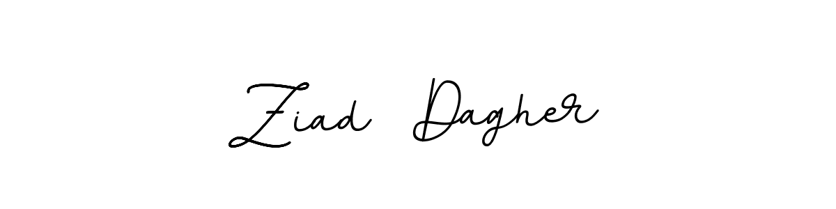How to make Ziad  Dagher name signature. Use BallpointsItalic-DORy9 style for creating short signs online. This is the latest handwritten sign. Ziad  Dagher signature style 11 images and pictures png
