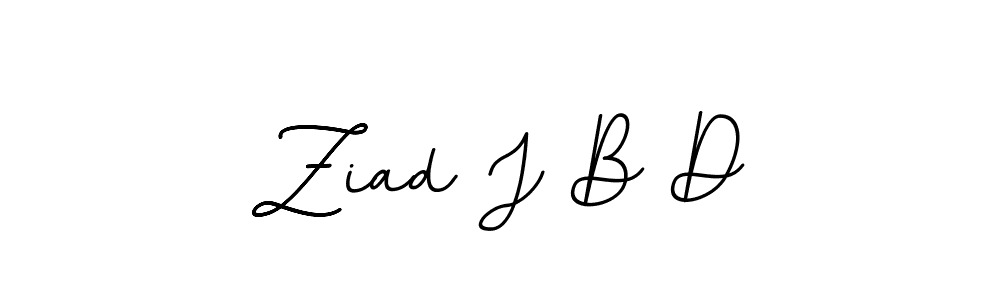Use a signature maker to create a handwritten signature online. With this signature software, you can design (BallpointsItalic-DORy9) your own signature for name Ziad J B D. Ziad J B D signature style 11 images and pictures png
