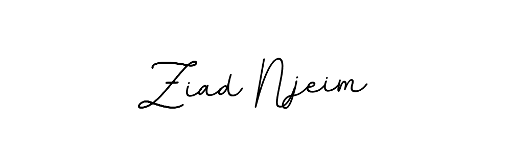 How to make Ziad Njeim name signature. Use BallpointsItalic-DORy9 style for creating short signs online. This is the latest handwritten sign. Ziad Njeim signature style 11 images and pictures png