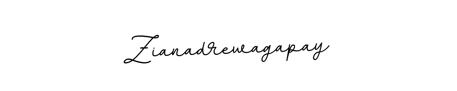 Make a beautiful signature design for name Zianadrewagapay. With this signature (BallpointsItalic-DORy9) style, you can create a handwritten signature for free. Zianadrewagapay signature style 11 images and pictures png