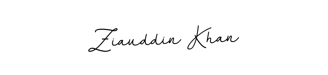 How to make Ziauddin Khan name signature. Use BallpointsItalic-DORy9 style for creating short signs online. This is the latest handwritten sign. Ziauddin Khan signature style 11 images and pictures png