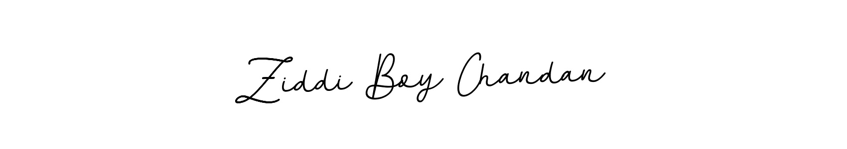How to make Ziddi Boy Chandan name signature. Use BallpointsItalic-DORy9 style for creating short signs online. This is the latest handwritten sign. Ziddi Boy Chandan signature style 11 images and pictures png