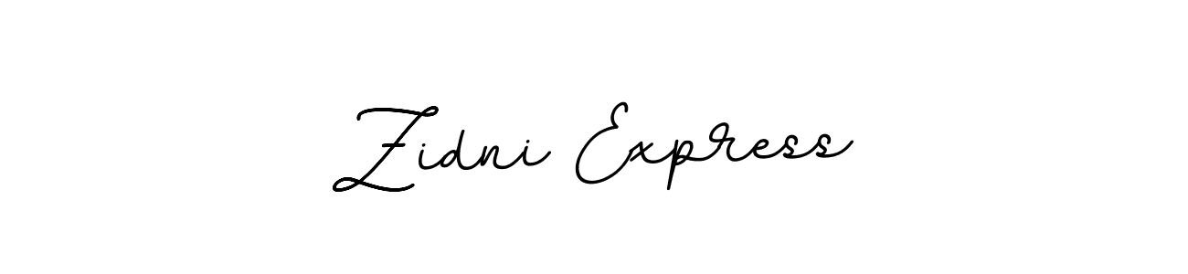 Design your own signature with our free online signature maker. With this signature software, you can create a handwritten (BallpointsItalic-DORy9) signature for name Zidni Express. Zidni Express signature style 11 images and pictures png