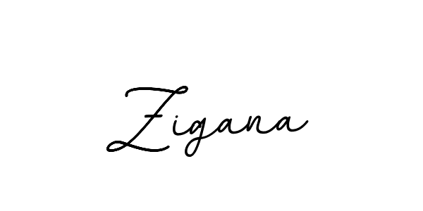 Make a beautiful signature design for name Zigana. With this signature (BallpointsItalic-DORy9) style, you can create a handwritten signature for free. Zigana signature style 11 images and pictures png