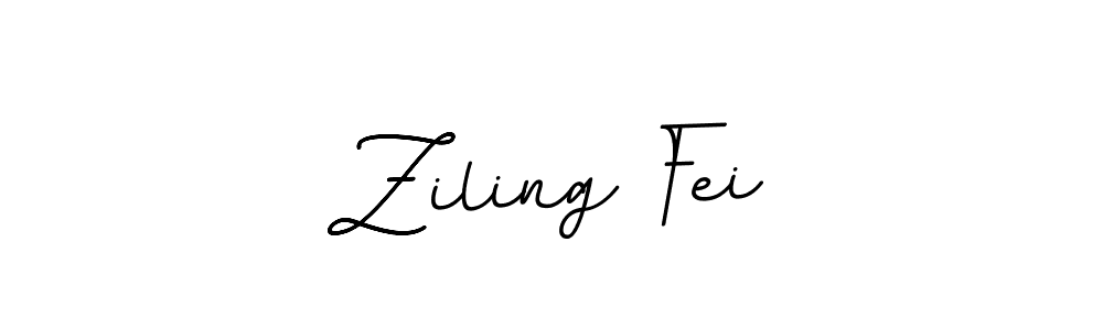 The best way (BallpointsItalic-DORy9) to make a short signature is to pick only two or three words in your name. The name Ziling Fei include a total of six letters. For converting this name. Ziling Fei signature style 11 images and pictures png