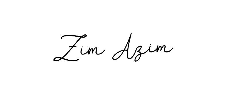 Make a beautiful signature design for name Zim Azim. With this signature (BallpointsItalic-DORy9) style, you can create a handwritten signature for free. Zim Azim signature style 11 images and pictures png