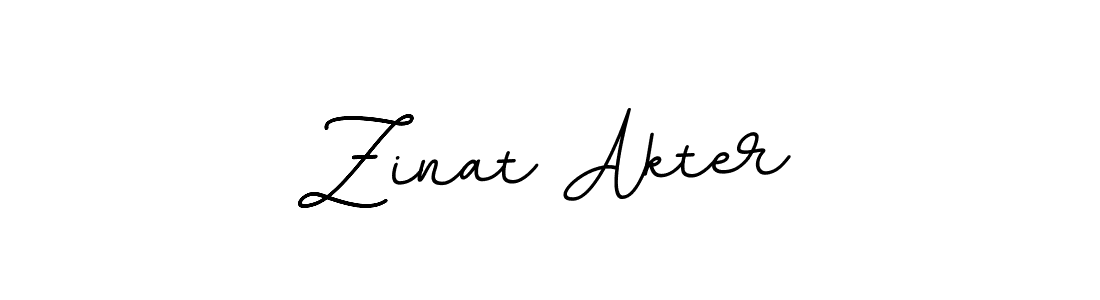 Use a signature maker to create a handwritten signature online. With this signature software, you can design (BallpointsItalic-DORy9) your own signature for name Zinat Akter. Zinat Akter signature style 11 images and pictures png