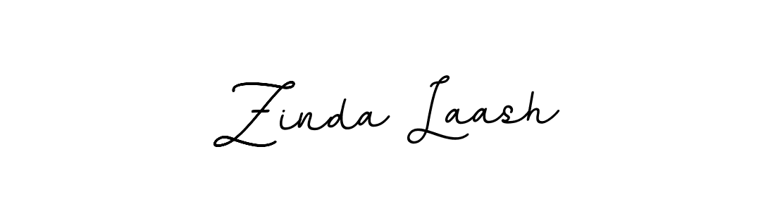 How to make Zinda Laash name signature. Use BallpointsItalic-DORy9 style for creating short signs online. This is the latest handwritten sign. Zinda Laash signature style 11 images and pictures png