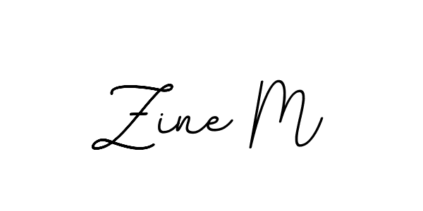 Use a signature maker to create a handwritten signature online. With this signature software, you can design (BallpointsItalic-DORy9) your own signature for name Zine M. Zine M signature style 11 images and pictures png