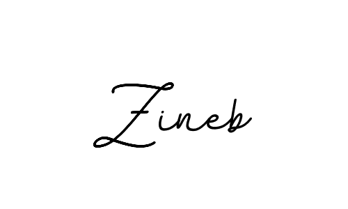 Design your own signature with our free online signature maker. With this signature software, you can create a handwritten (BallpointsItalic-DORy9) signature for name Zineb. Zineb signature style 11 images and pictures png
