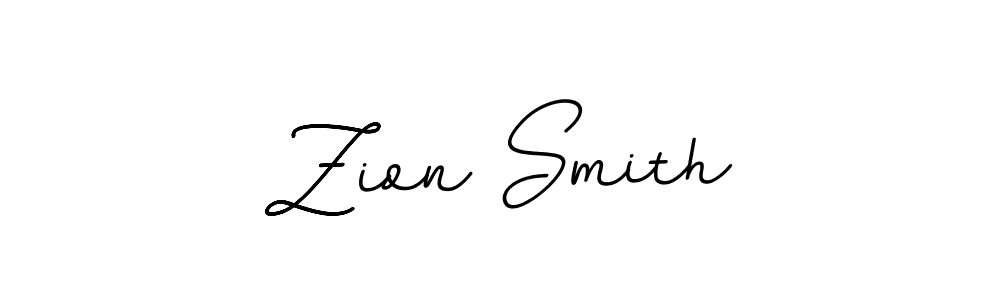 Use a signature maker to create a handwritten signature online. With this signature software, you can design (BallpointsItalic-DORy9) your own signature for name Zion Smith. Zion Smith signature style 11 images and pictures png