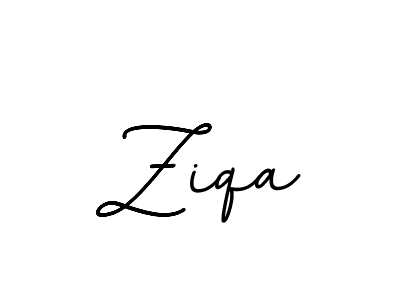 Make a beautiful signature design for name Ziqa. With this signature (BallpointsItalic-DORy9) style, you can create a handwritten signature for free. Ziqa signature style 11 images and pictures png