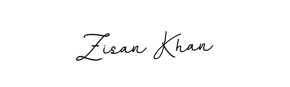 Create a beautiful signature design for name Zisan Khan. With this signature (BallpointsItalic-DORy9) fonts, you can make a handwritten signature for free. Zisan Khan signature style 11 images and pictures png