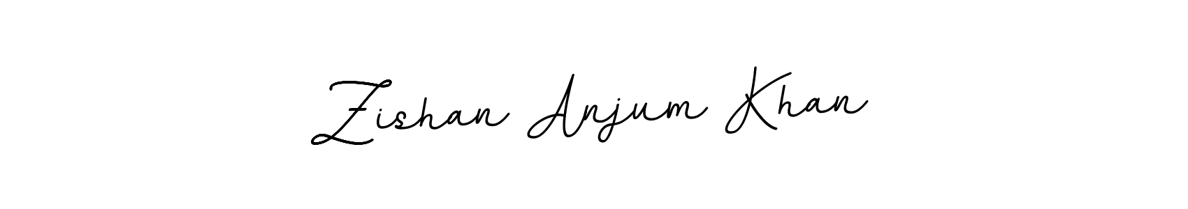 The best way (BallpointsItalic-DORy9) to make a short signature is to pick only two or three words in your name. The name Zishan Anjum Khan include a total of six letters. For converting this name. Zishan Anjum Khan signature style 11 images and pictures png