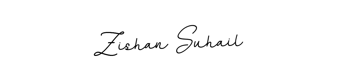 The best way (BallpointsItalic-DORy9) to make a short signature is to pick only two or three words in your name. The name Zishan Suhail include a total of six letters. For converting this name. Zishan Suhail signature style 11 images and pictures png