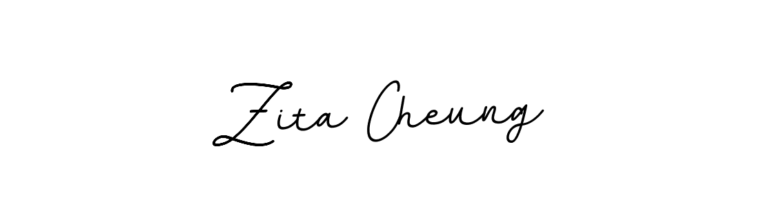 How to make Zita Cheung name signature. Use BallpointsItalic-DORy9 style for creating short signs online. This is the latest handwritten sign. Zita Cheung signature style 11 images and pictures png