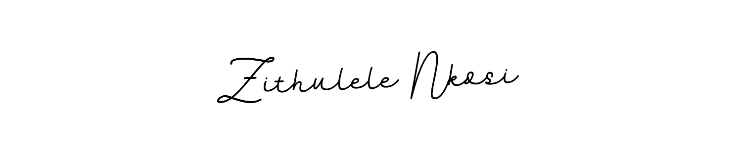 Design your own signature with our free online signature maker. With this signature software, you can create a handwritten (BallpointsItalic-DORy9) signature for name Zithulele Nkosi. Zithulele Nkosi signature style 11 images and pictures png