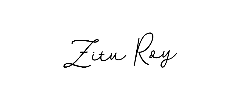 You should practise on your own different ways (BallpointsItalic-DORy9) to write your name (Zitu Roy) in signature. don't let someone else do it for you. Zitu Roy signature style 11 images and pictures png