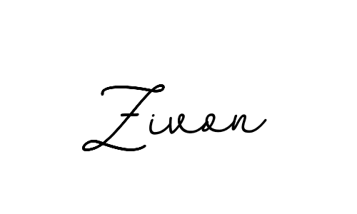 Make a beautiful signature design for name Zivon. With this signature (BallpointsItalic-DORy9) style, you can create a handwritten signature for free. Zivon signature style 11 images and pictures png