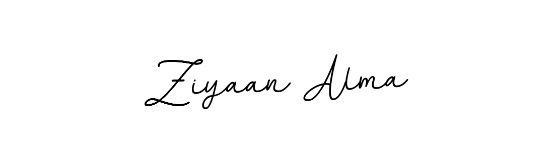 Design your own signature with our free online signature maker. With this signature software, you can create a handwritten (BallpointsItalic-DORy9) signature for name Ziyaan Alma. Ziyaan Alma signature style 11 images and pictures png