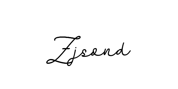 Design your own signature with our free online signature maker. With this signature software, you can create a handwritten (BallpointsItalic-DORy9) signature for name Zjsond. Zjsond signature style 11 images and pictures png