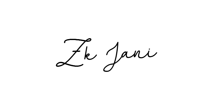 Zk Jani stylish signature style. Best Handwritten Sign (BallpointsItalic-DORy9) for my name. Handwritten Signature Collection Ideas for my name Zk Jani. Zk Jani signature style 11 images and pictures png