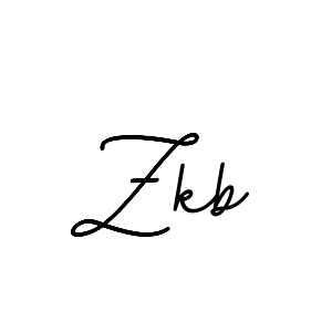 Create a beautiful signature design for name Zkb. With this signature (BallpointsItalic-DORy9) fonts, you can make a handwritten signature for free. Zkb signature style 11 images and pictures png