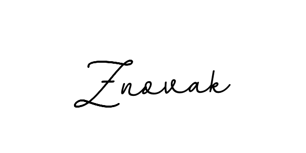 How to make Znovak name signature. Use BallpointsItalic-DORy9 style for creating short signs online. This is the latest handwritten sign. Znovak signature style 11 images and pictures png