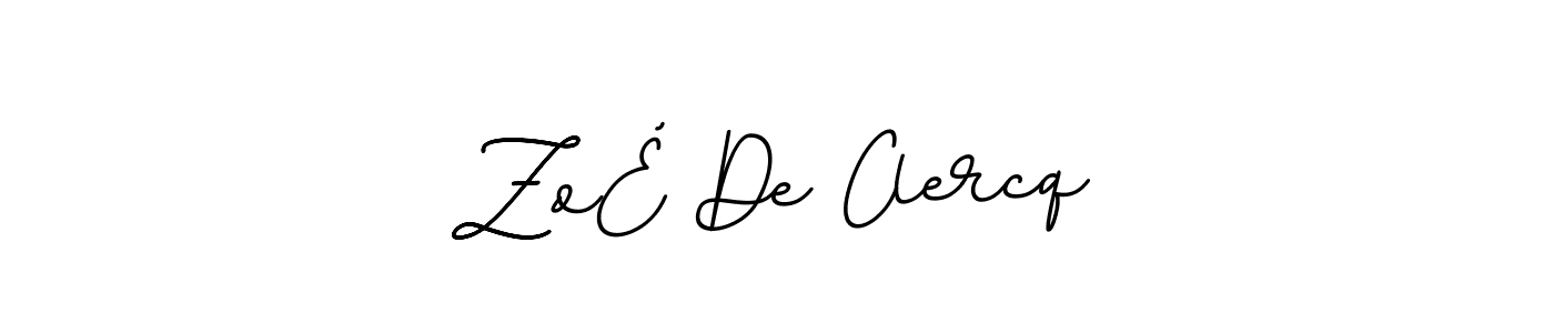 if you are searching for the best signature style for your name ZoÉ De Clercq. so please give up your signature search. here we have designed multiple signature styles  using BallpointsItalic-DORy9. ZoÉ De Clercq signature style 11 images and pictures png