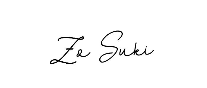 You should practise on your own different ways (BallpointsItalic-DORy9) to write your name (Zo Suki) in signature. don't let someone else do it for you. Zo Suki signature style 11 images and pictures png