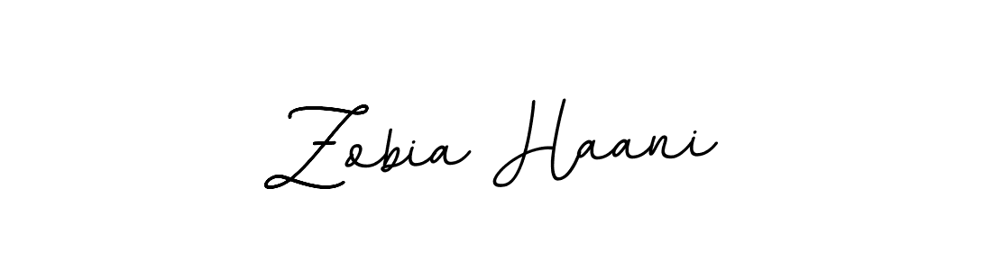 Design your own signature with our free online signature maker. With this signature software, you can create a handwritten (BallpointsItalic-DORy9) signature for name Zobia Haani. Zobia Haani signature style 11 images and pictures png