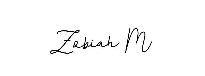Use a signature maker to create a handwritten signature online. With this signature software, you can design (BallpointsItalic-DORy9) your own signature for name Zobiah M. Zobiah M signature style 11 images and pictures png
