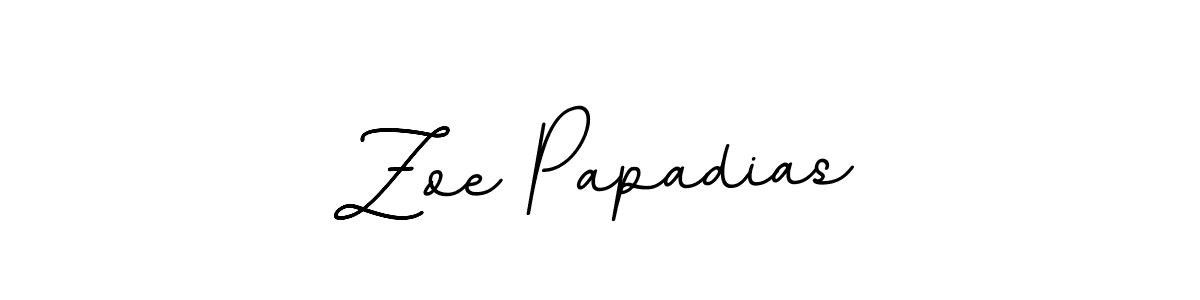 It looks lik you need a new signature style for name Zoe Papadias. Design unique handwritten (BallpointsItalic-DORy9) signature with our free signature maker in just a few clicks. Zoe Papadias signature style 11 images and pictures png