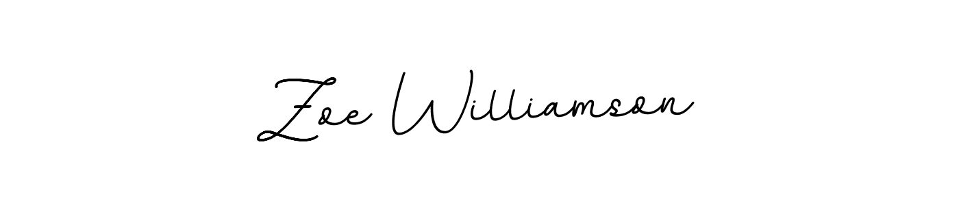 Design your own signature with our free online signature maker. With this signature software, you can create a handwritten (BallpointsItalic-DORy9) signature for name Zoe Williamson. Zoe Williamson signature style 11 images and pictures png